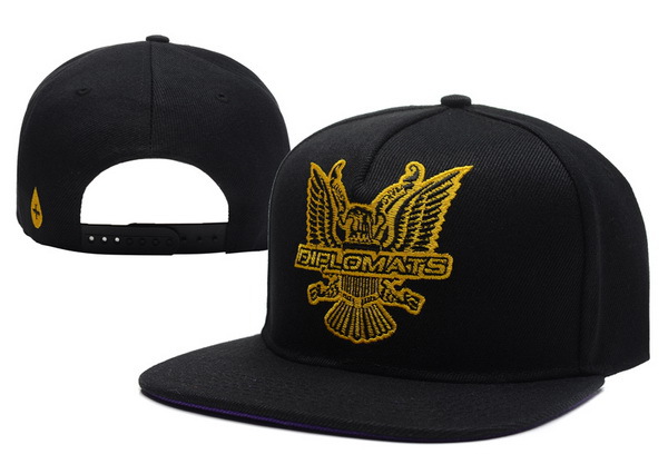 Dipset U.S.A Diplomats Eagle Logo Black Snapback Hat XDF2 0512